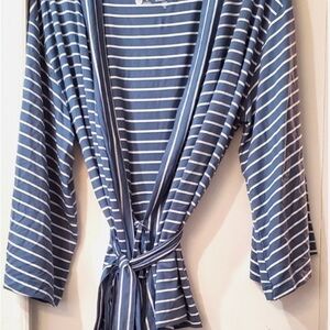 State of the Day Modal Short 3/4 Sleeve Robe w/ Attached Belt NWT Size M